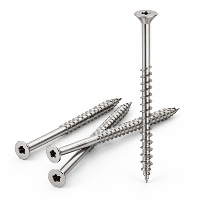 316 Marine Decking Screws 12G x 90mm Trim Head Hardwood – 250 Pack