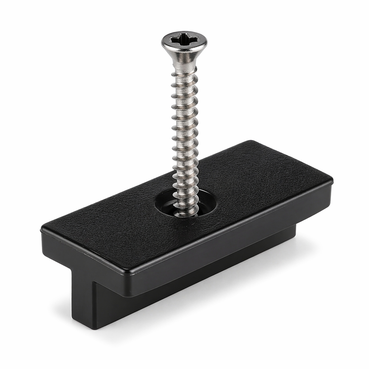 Concealed deck fixing clips for composite decking, delivering a clean, screw-free finish