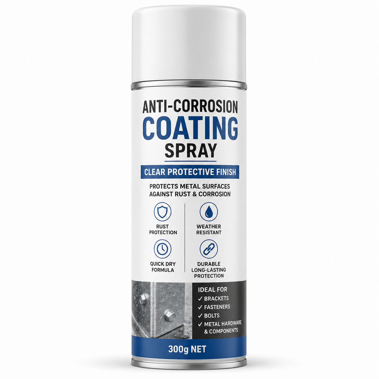 Anti-Corrosion Coating Spray 300g – Protective Clear Coating for Metal Hardware