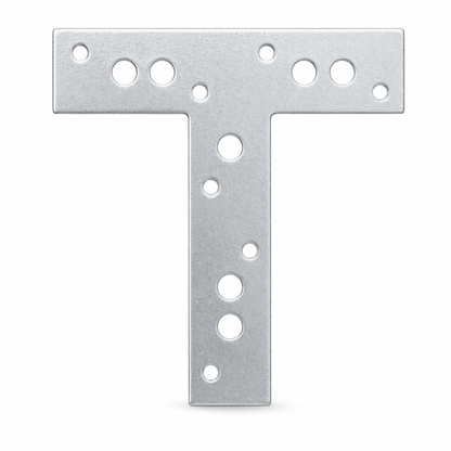 T-Shape Mending Plate 190 x 190 x 40mm Zinc Plated – Timber Connector Plate