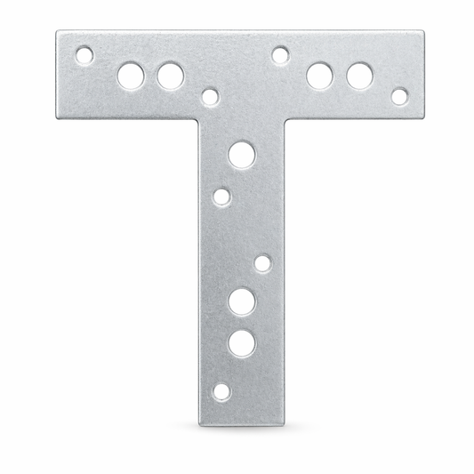 T-Shape Mending Plate 190 x 190 x 40mm Zinc Plated – Timber Connector Plate
