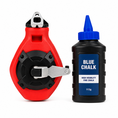 Chalk Line Kit 30m – Layout Marking Tool with Blue Chalk