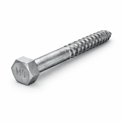 Hot Dip Galvanised Coach Screws M10 x 100mm Hex Head – 25 Pack