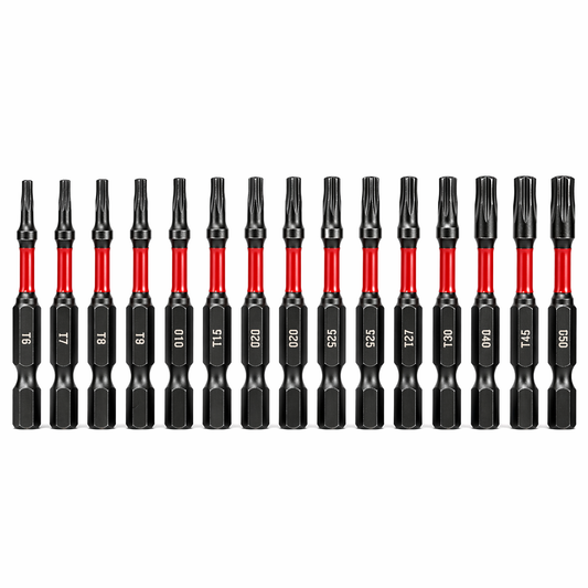 Security Torx Power Bit Set 15 Piece – 50mm Impact Rated