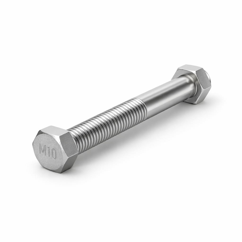 304 Stainless Steel Hex Bolts & Nuts M10 x 100mm