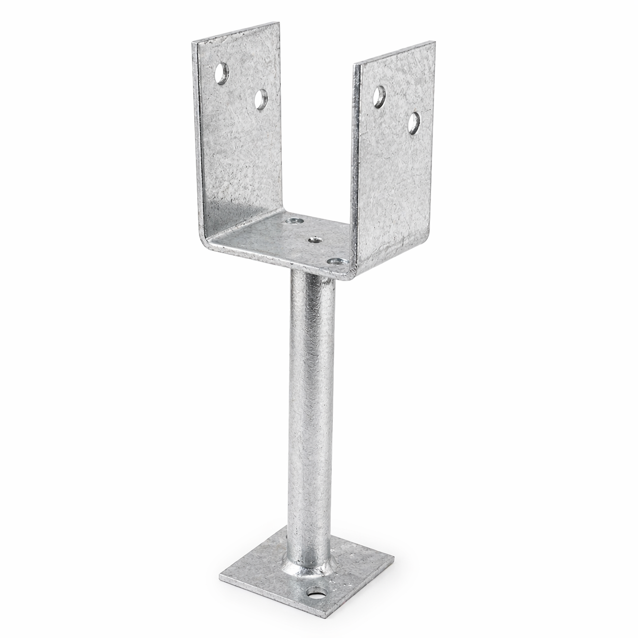 Full Stirrup Post Anchor 200 x 90mm M10 Galvanised - Heavy Duty Post Support