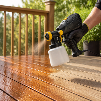 HVLP Deck Sprayer - High Volume Low Pressure Coating System for Timber