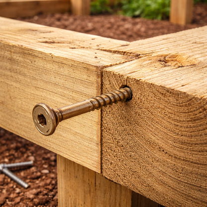 Structural Timber Screws 6.5mm x 102mm Hex Head - Heavy Duty Wood Screws