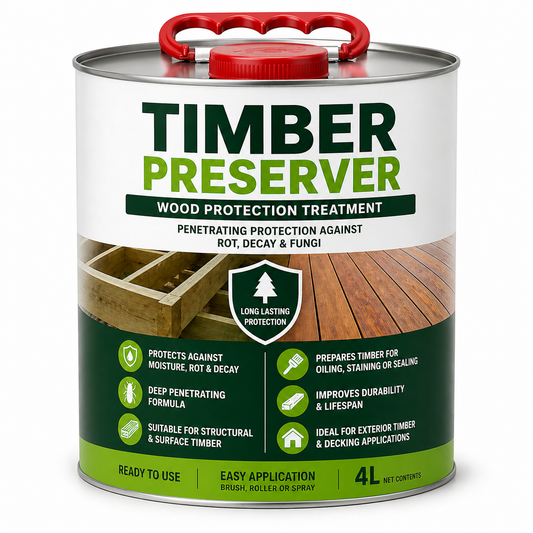 Timber Preserver 4L - Wood Protection Treatment for Decking